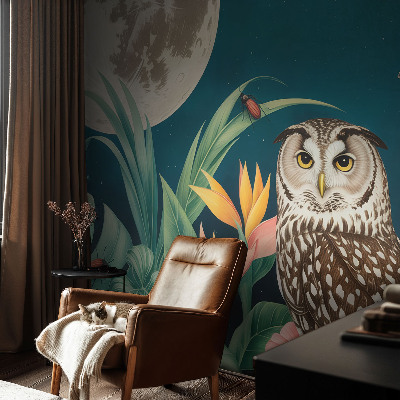 Zelfklevend fotobehang op maat Maansafari