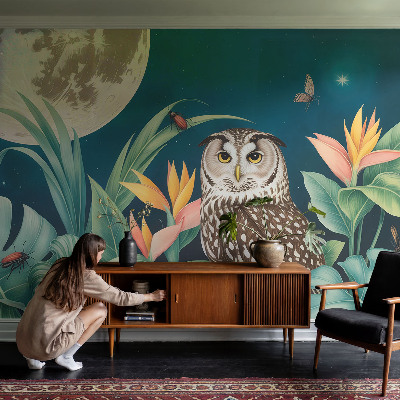 Zelfklevend fotobehang op maat Maansafari