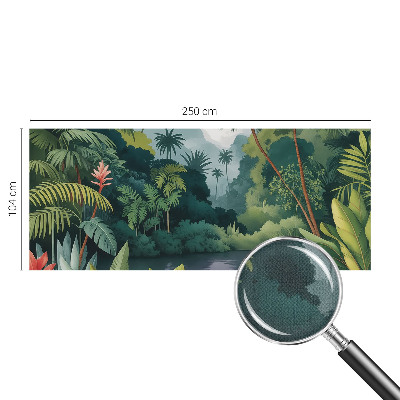 3D fotobehang met een exotisch landschap