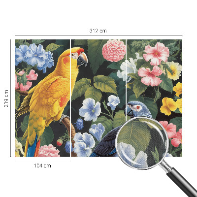 Fotobehang kinderkamer Exotische vogels