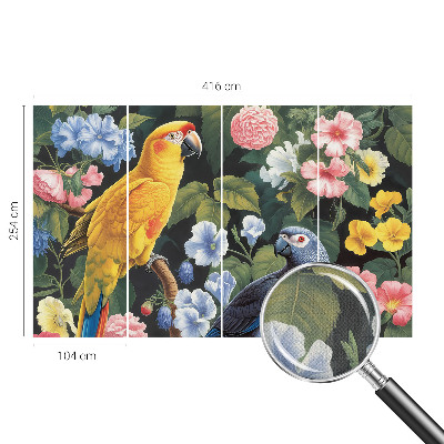 Fotobehang kinderkamer Exotische vogels