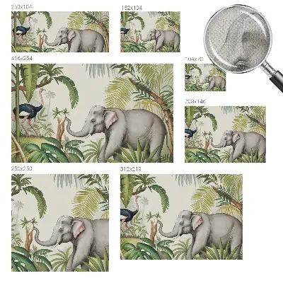 Foto behang voor de kinderkamer met een exotische scène