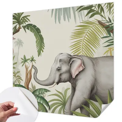 Foto behang voor de kinderkamer met een exotische scène