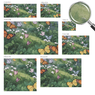 Fotobehang voor de kinderkamer Vlinders in de weide