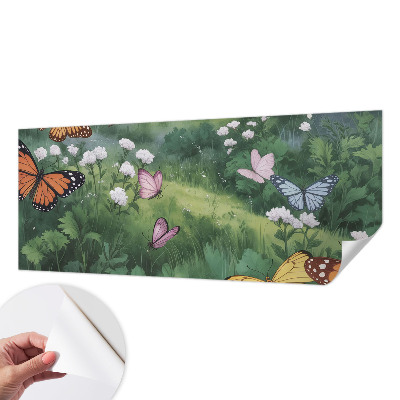 Fotobehang voor de kinderkamer Vlinders in de weide