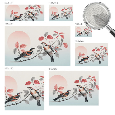 Fotobehang voor kinderkamer Zittende vogels