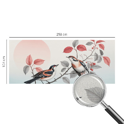 Fotobehang voor kinderkamer met zittende vogels