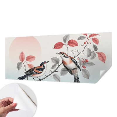 Fotobehang voor kinderkamer met zittende vogels
