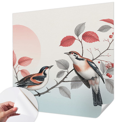 Fotobehang voor kinderkamer Zittende vogels