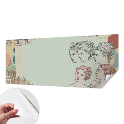 Zelfklevend fotobehang op maat Klassieke collage