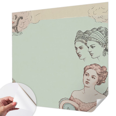 Zelfklevend fotobehang op maat Klassieke collage