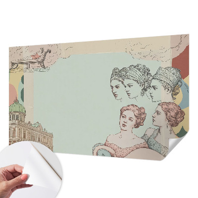 Zelfklevend fotobehang op maat Klassieke collage