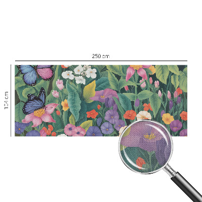 Foto behang voor de kinderkamer met een kleurrijke bloemenexplosie als print