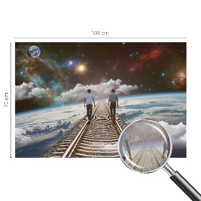 Fotobehang kinderkamer met motief van een ruimtereis