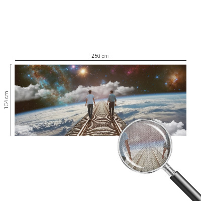 Fotobehang kinderkamer met motief van een ruimtereis