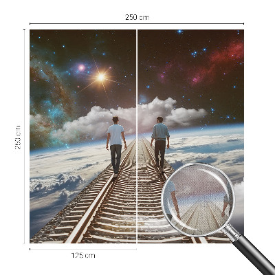 Fotobehang kinderkamer met motief van een ruimtereis