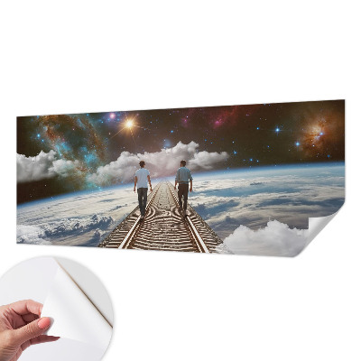 Fotobehang kinderkamer met motief van een ruimtereis
