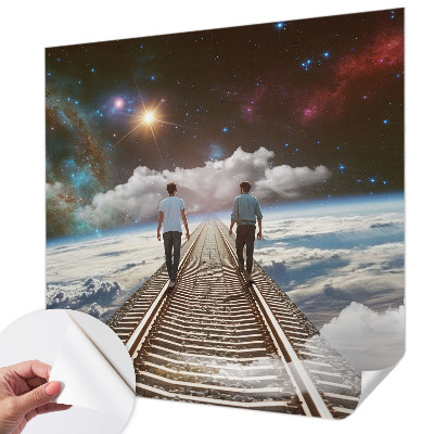 Fotobehang kinderkamer met motief van een ruimtereis