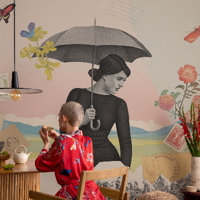 Fotobehang voor kinderkamer Romantische collage