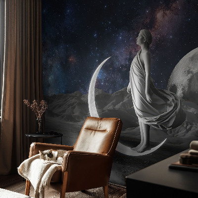 Fotobehang tienerkamer met het motief 'Nachtdromen'