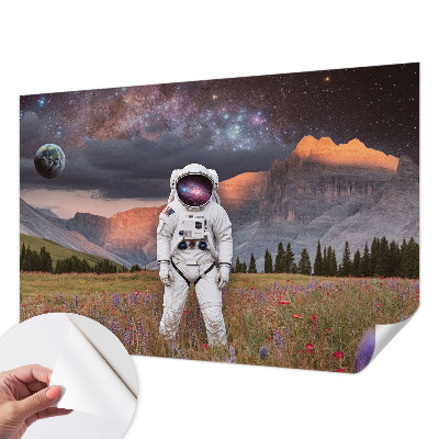 Fotobehang zelfklevend met een kosmisch landschap
