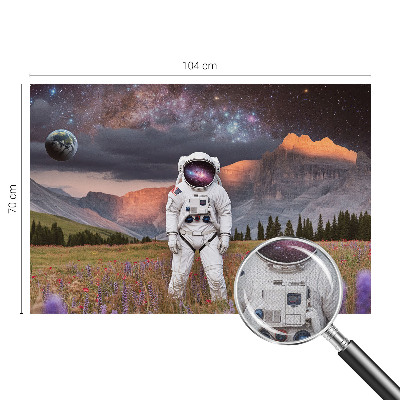 Fotobehang zelfklevend met een kosmisch landschap