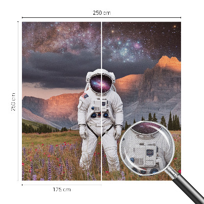 Fotobehang zelfklevend met een kosmisch landschap
