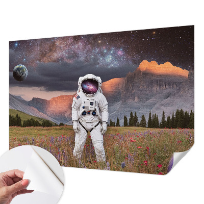 Fotobehang zelfklevend met een kosmisch landschap