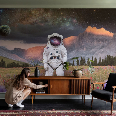 Fotobehang zelfklevend met een kosmisch landschap