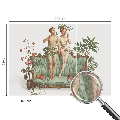 Foto behang voor de keuken met een mysterieuze en elegante print