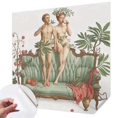 Foto behang voor de keuken met een mysterieuze en elegante print