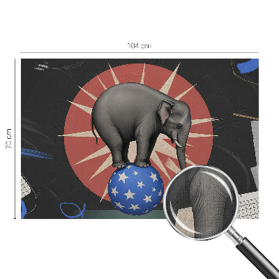 Zelfklevend fotobehang Circusolifant
