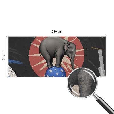 Zelfklevend fotobehang Circusolifant