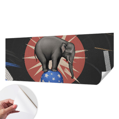 Zelfklevend fotobehang Circusolifant