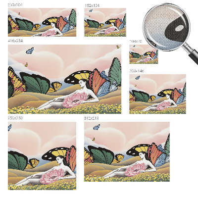 Fotobehang zelfklevend Vlinderweide