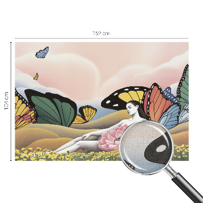 Fotobehang zelfklevend met een vlinderweide als motief