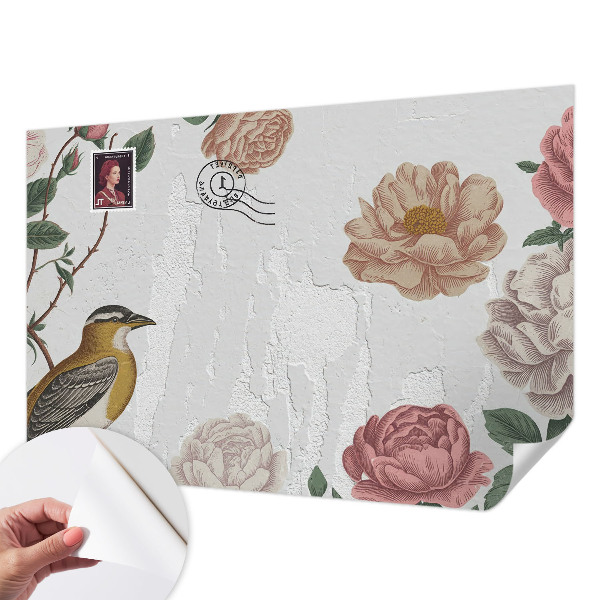 3D fotobehang Vintage bloemen