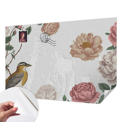 3D fotobehang Vintage bloemen