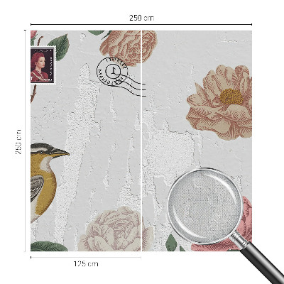 3D fotobehang Vintage bloemen