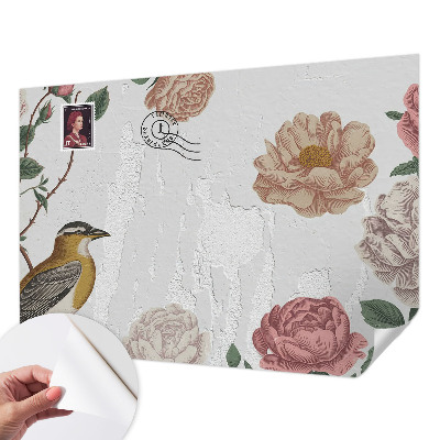 3D fotobehang Vintage bloemen