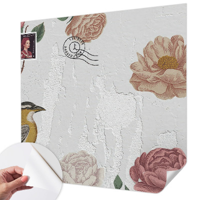 3D fotobehang Vintage bloemen