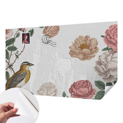 3D fotobehang Vintage bloemen