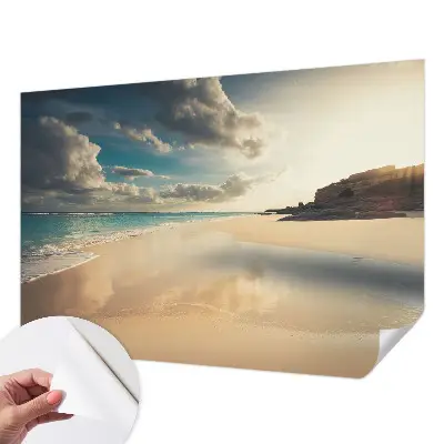 Fotobehang tienerkamer met een zonnige kustprint