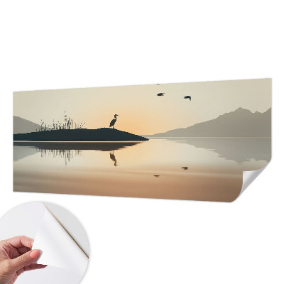 Fotobehang babykamer met het motief 'Ochtendstilte' voor de kinderkamer