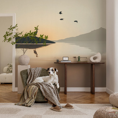 Fotobehang babykamer Ochtendstilte