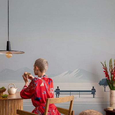 Zelfklevend fotobehang Minimalistisch landschap