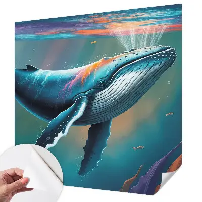 Zelfklevend fotobehang op maat met het patroon 'Zeereus'