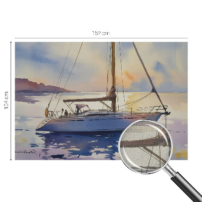 Fotobehang kinderkamer Zeilboot West