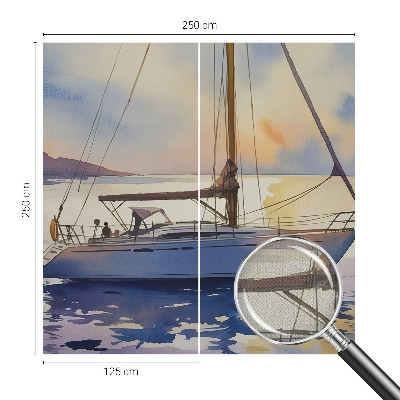 Fotobehang kinderkamer Zeilboot West
