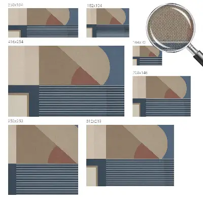 Foto behang voor de kinderkamer met een harmonieuze geometrische print
